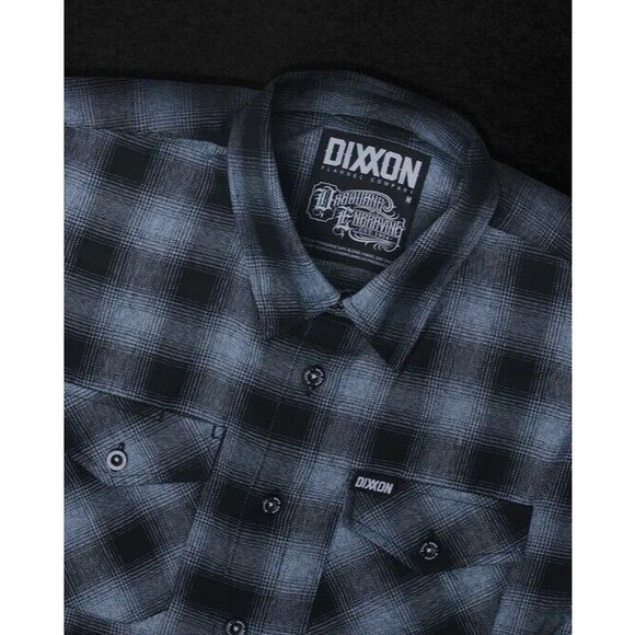 DIXXON Flannel Sz L Dago Dane Engraving & Tatoo Collab Brand New Sealed - Picture 2 of 3